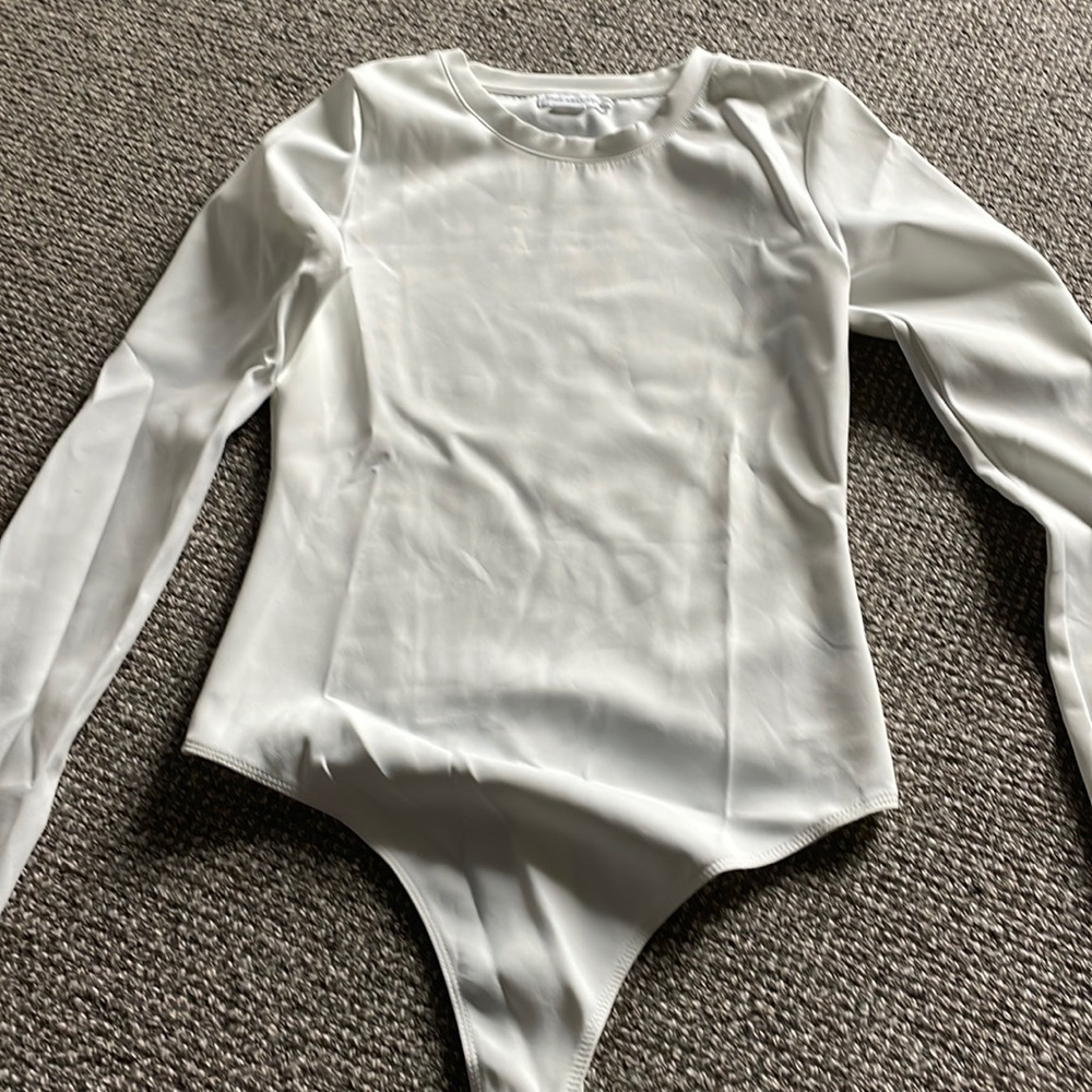 Good American thong bodysuit white Sz M